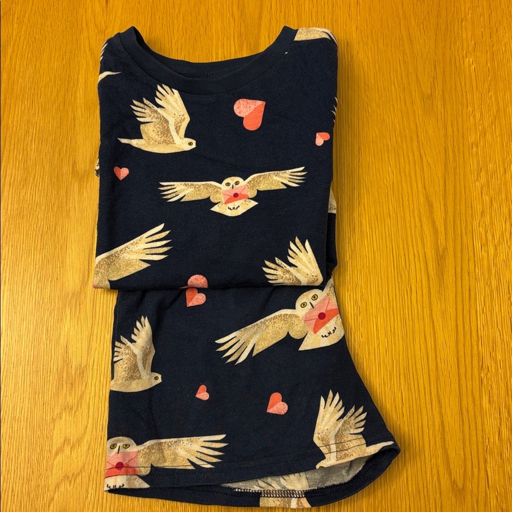 Harry Potter Hedwig Girls Navy Pajama Set size 7-8 years - Picture 8 of 9